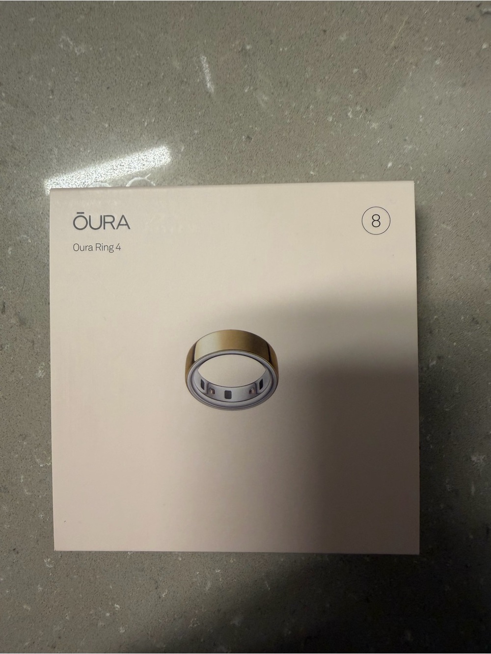 BNIB Oura Ring 4 Gold SIZE 8